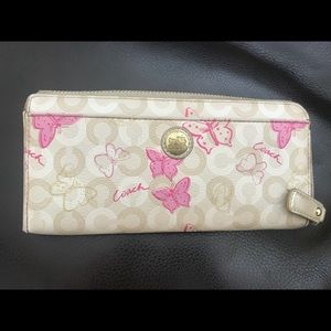 Butterfly pattern Coach wallet